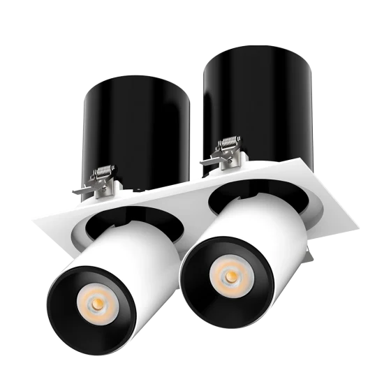 Verstelbare LED-downlight met dubbele kop uit de D160-serie, 2*30-2*35W