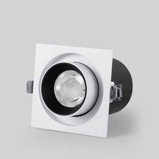 Customizable Adjustable D90 LED Spot Square Downlight 10W