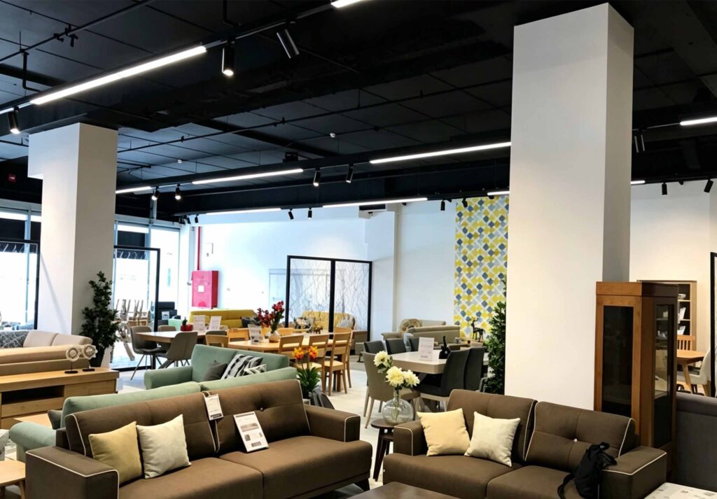 Track Lighting for Furniture Store in Denmark