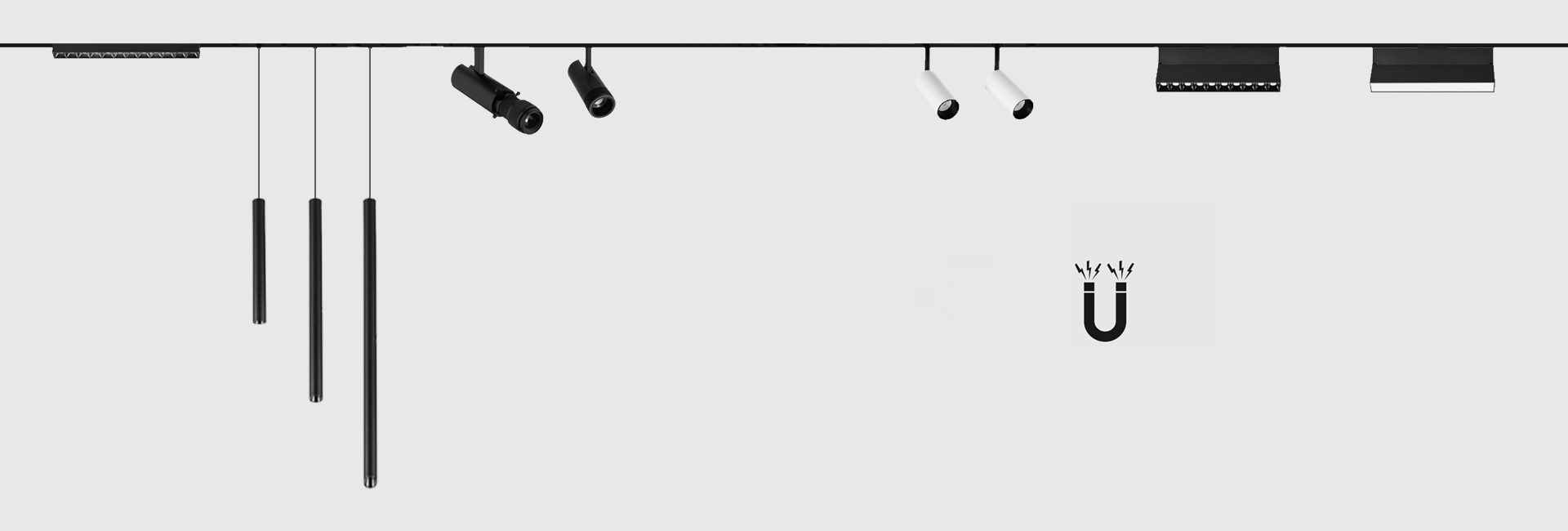 Magnetic LED Track System