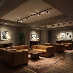 Hotel lobby lounge lighting solution