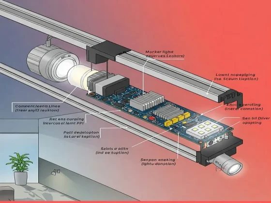 how does led track lighting work?