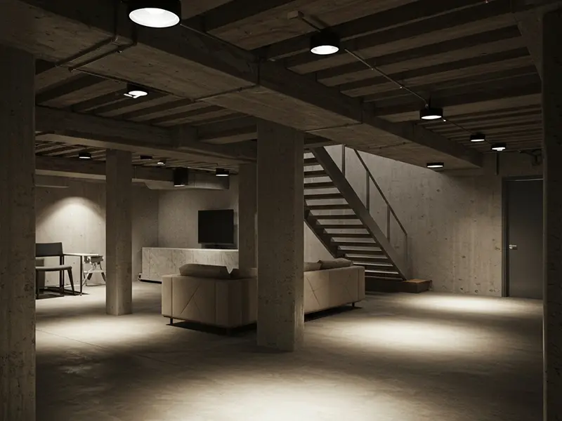 Basement lighting Solution