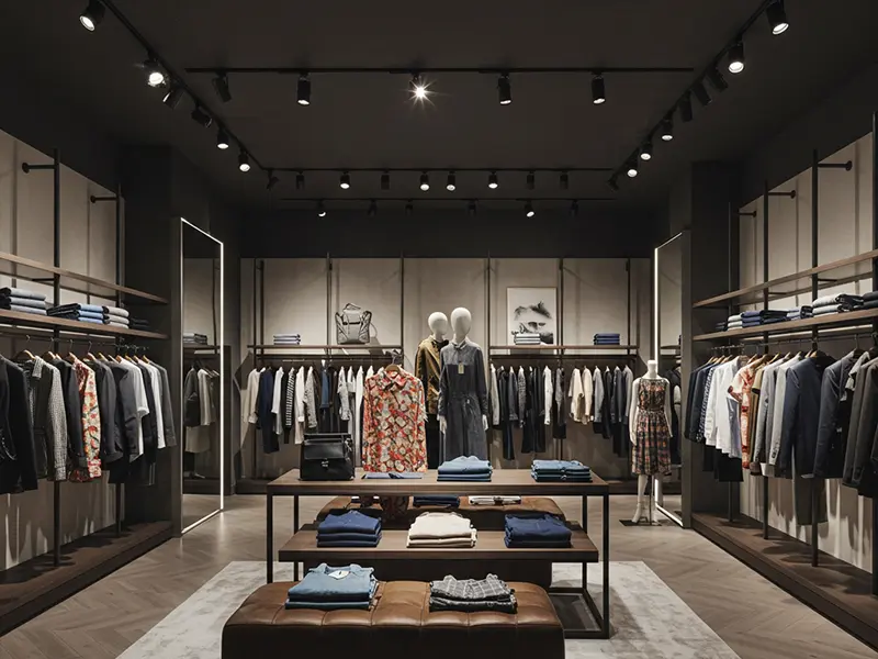 Clothing store lighting Solution