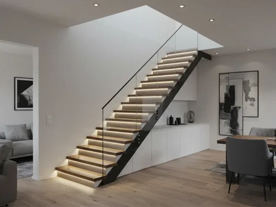 Luces LED para escaleras interiores: ¡Perfectas para la seguridad nocturna!