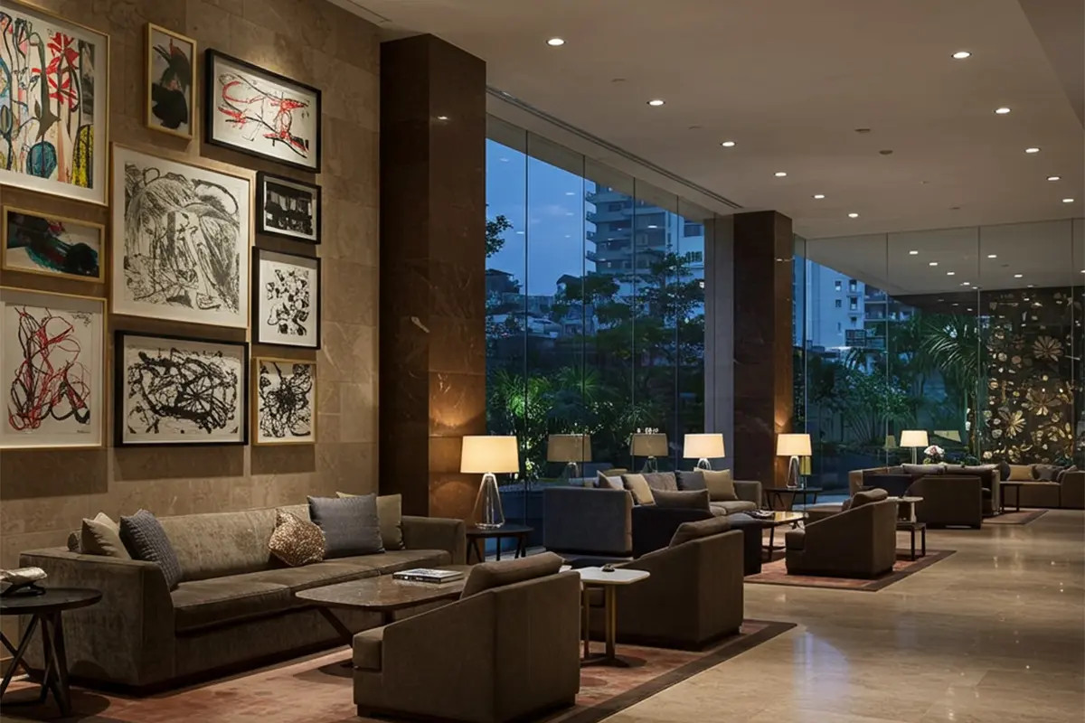 Hall de entrada do hotel