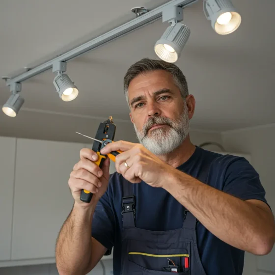 Comment installer un éclairage sur rail sans luminaire existant