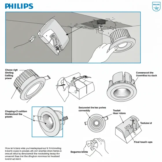 How to Install Philips LED Downlight : 5 Steps Guide [2025]