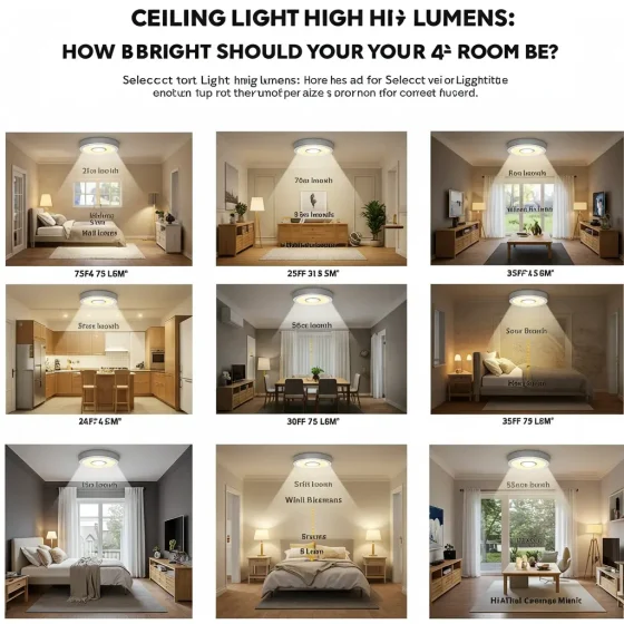 Ceiling Light High Lumens: How Bright Should Your Room Be?