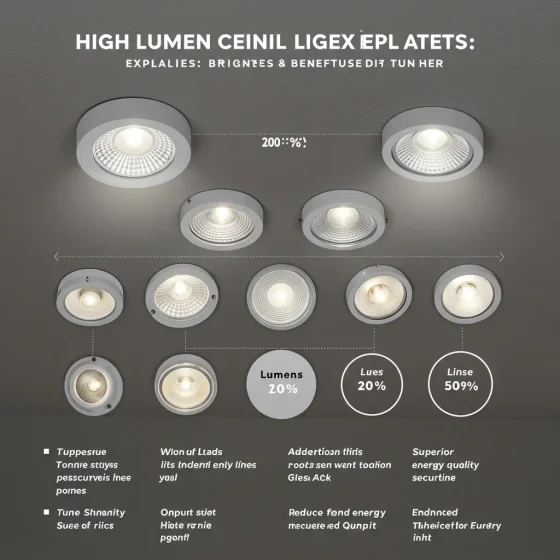 High Lumen Ceiling Lights Explained: Brightness & Benefits
