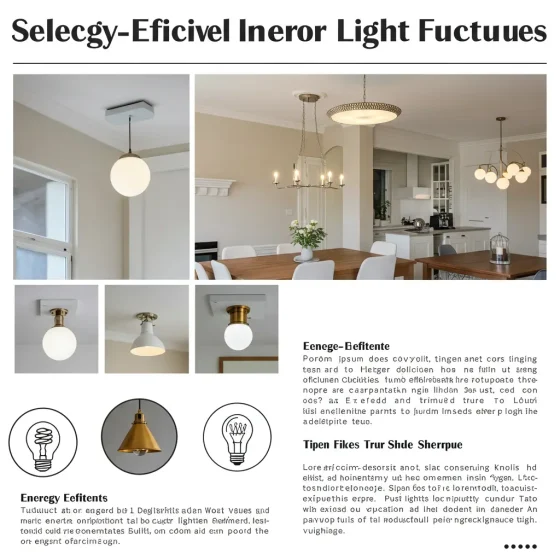 How to Choose Energy-Efficient Interior Light Fixtures