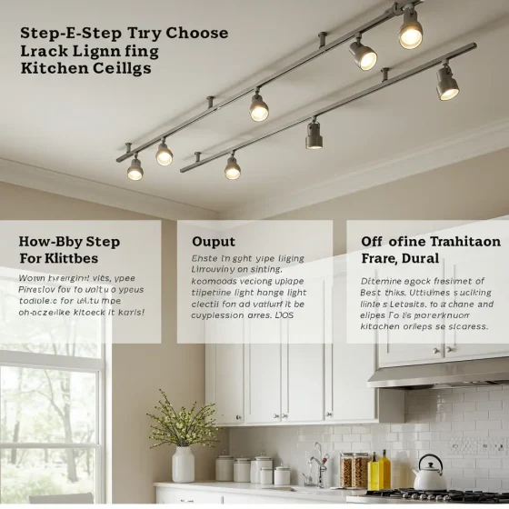 How to Choose Track Lighting for Kitchen Ceilings