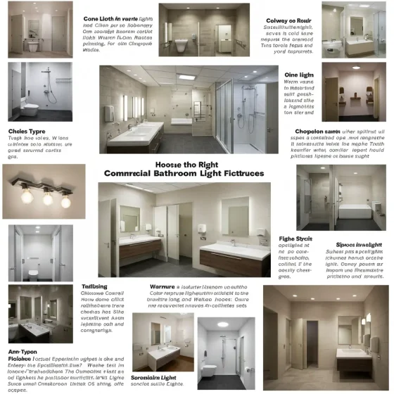 How to Choose the Right Commercial Bathroom Light Fixtures