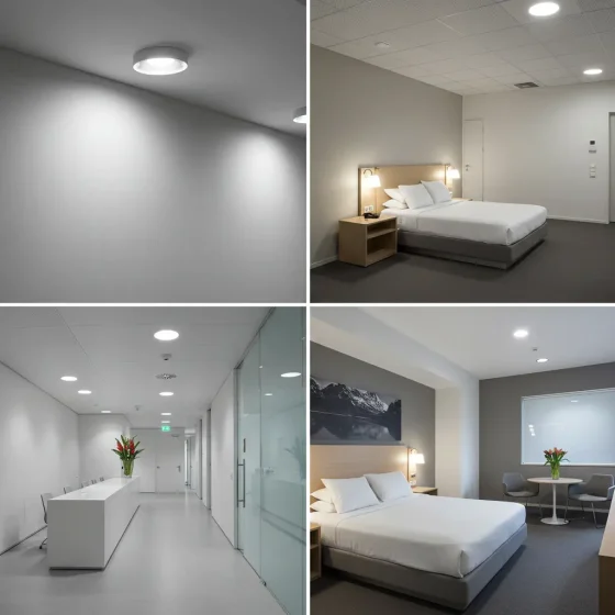 Cómo las luces empotradas de baja intensidad mejoran la iluminación en hoteles y oficinas