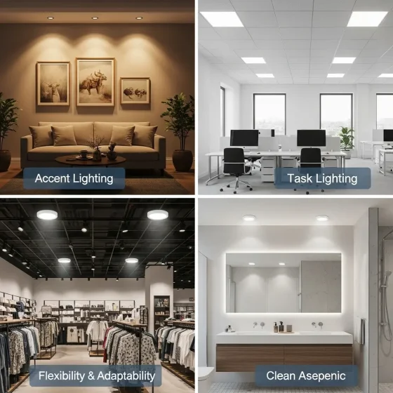 Benefits of Using Recessed Adjustable Downlights in Projects