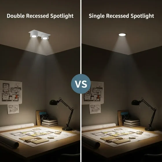 Double Recessed Spotlight vs Single: Which Is Better for Projects?