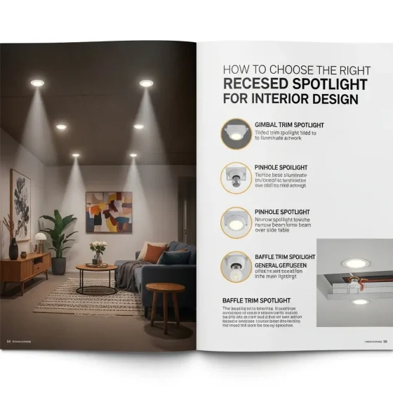 How to Choose the Right Recessed Spotlight for Interior Design
