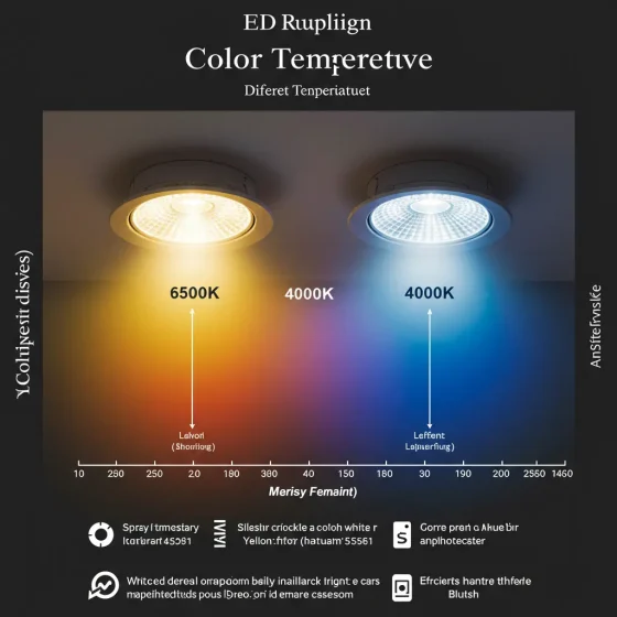 LED Downlight 6500K vs 4000K: Which Color Temperature to Use?