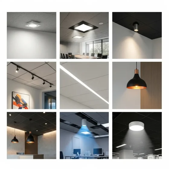 Os 8 melhores modelos de luminárias de teto embutidas para espaços comerciais modernos