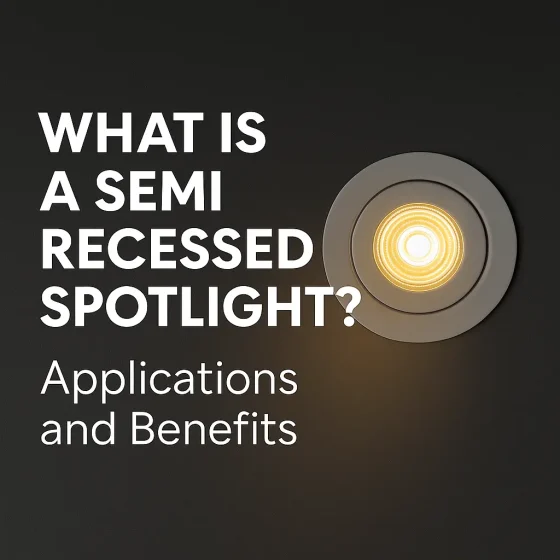 What Is a Semi Recessed Spotlight? Applications and Benefits