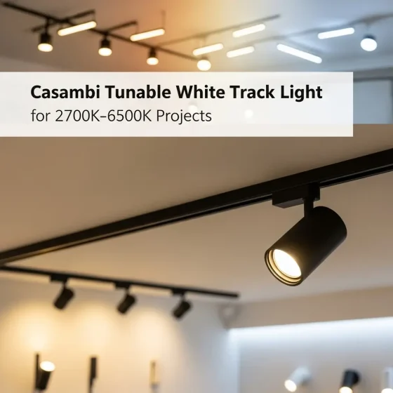 Casambi Tunable White Track Light: 2700K-6500K