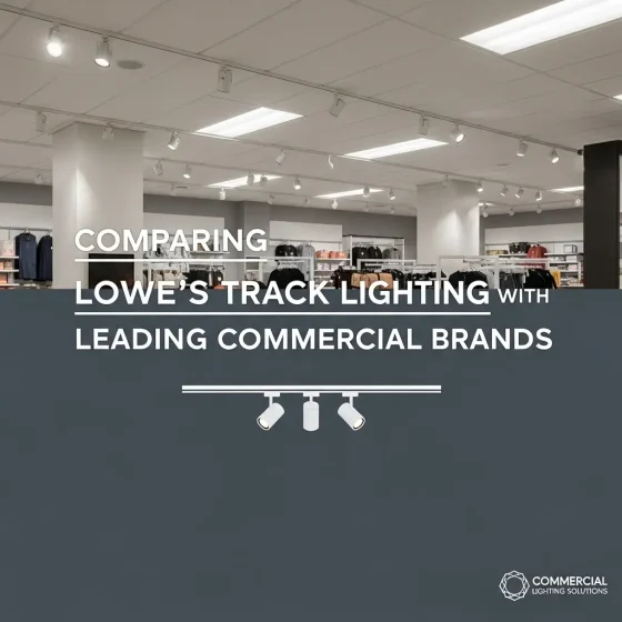 Comparación de la iluminación de riel de Lowe's con las principales marcas comerciales.
