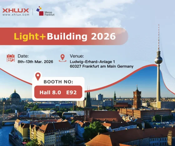 XHLUX Lighting präsentiert Gewerbebeleuchtung auf der Light + Building 2026