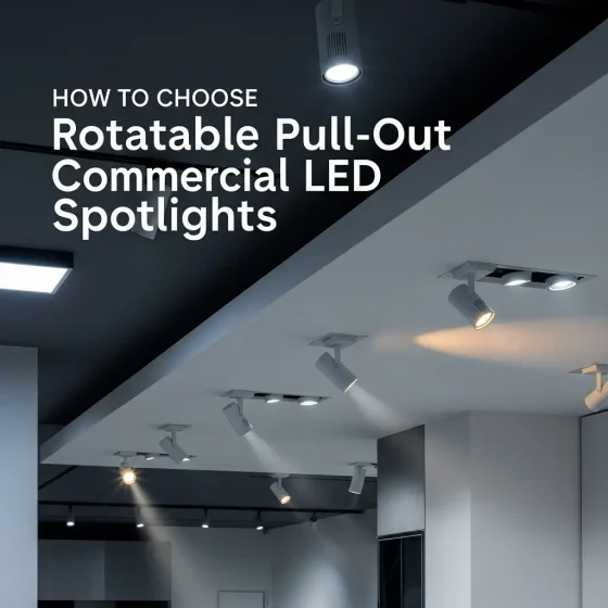 Rotatable Pull-Out LED Spotlights for Flexible Lighting