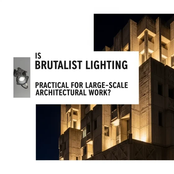 Is Brutalist Lighting Practical for Large-Scale Architectural Work