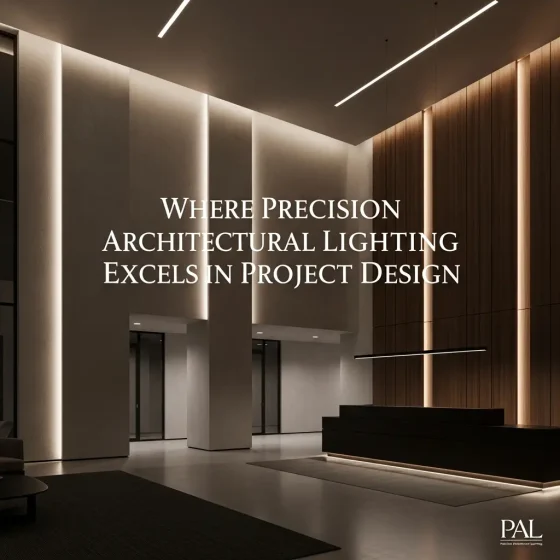 مجالات تفوق شركة Precision Architectural Lighting في تصميم المشاريع