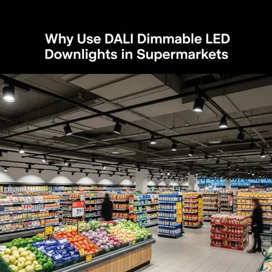 DALI Dimmable LED Downlight Solutions for Supermarkets