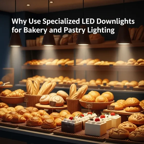Spezialisierte LED-Downlight-Beleuchtungslösungen für Bäckereien und Konditoreien