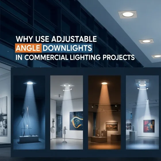 High Power Adjustable LED Downlights for Commercial Lighting