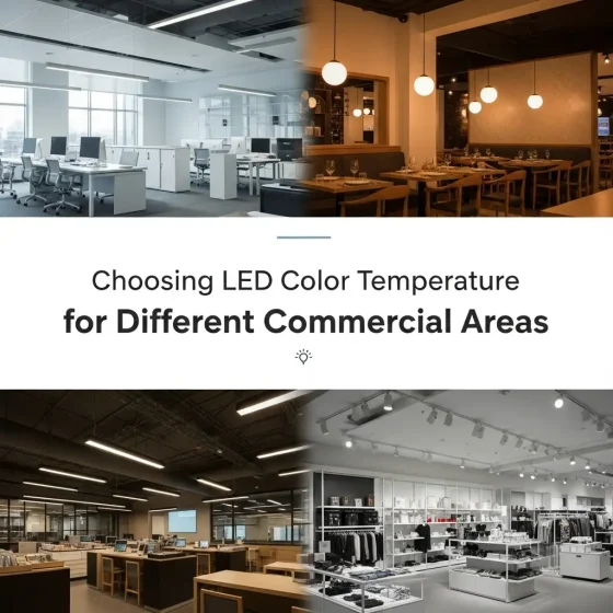 Choosing LED Color Temperature for Different Commercial Areas