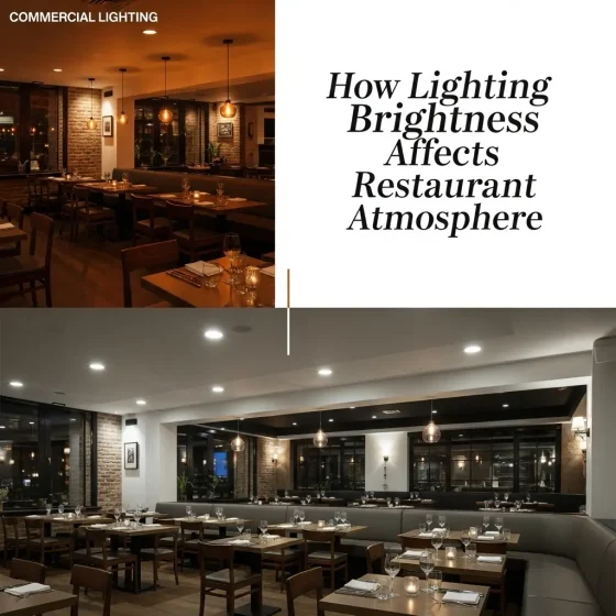 How Lighting Brightness Affects Restaurant Atmosphere