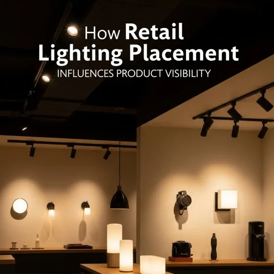 How Retail Lighting Placement Influences Product Visibility