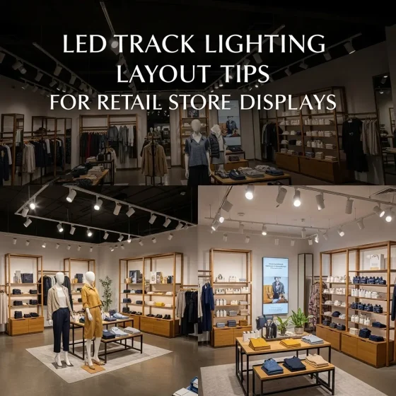 LED Track Lighting Layout Tips for Retail Store Displays
