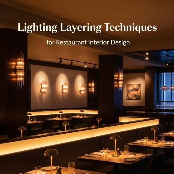 Lighting Layering Techniques for Restaurant Interior Design