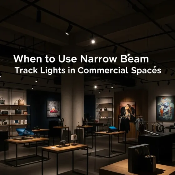 When to Use Narrow Beam Track Lights in Commercial Spaces