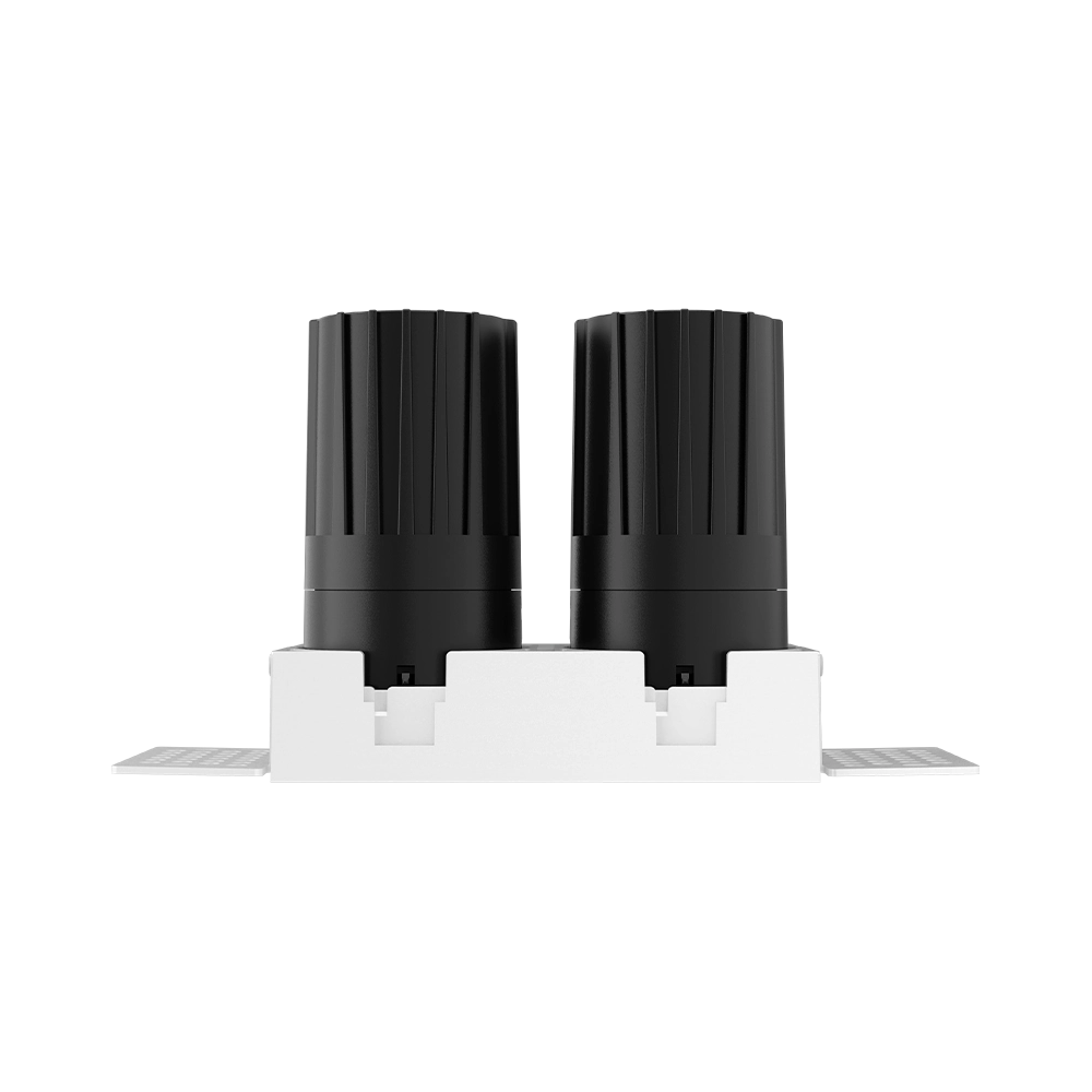 Wall Washer D75x212 Series Double Head Square Trimless LED Downlight 2x10W-2x15W