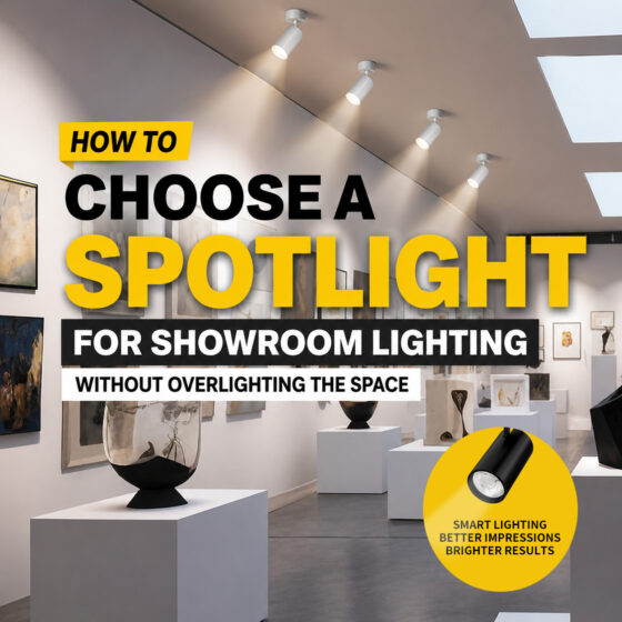 How to Choose a Spotlight for Showroom Lighting Without Overlighting the Space
