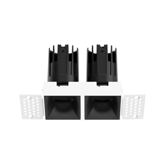 Wall Washer D55x172 Series Double Head Square Trimless LED Downlight 2x5W-2x10W Wall Washer D55x172 Series Double Head Square Trimless LED Downlight 2x5W-2x10W