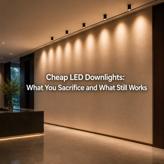 What you sacrifice when buying cheap LED downlights