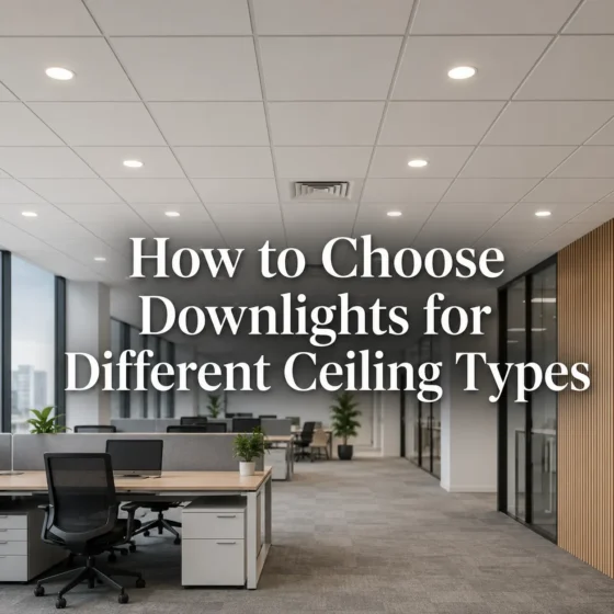 How to Choose Downlights for Different Ceiling Types How to Choose Downlights for Different Ceiling Types
