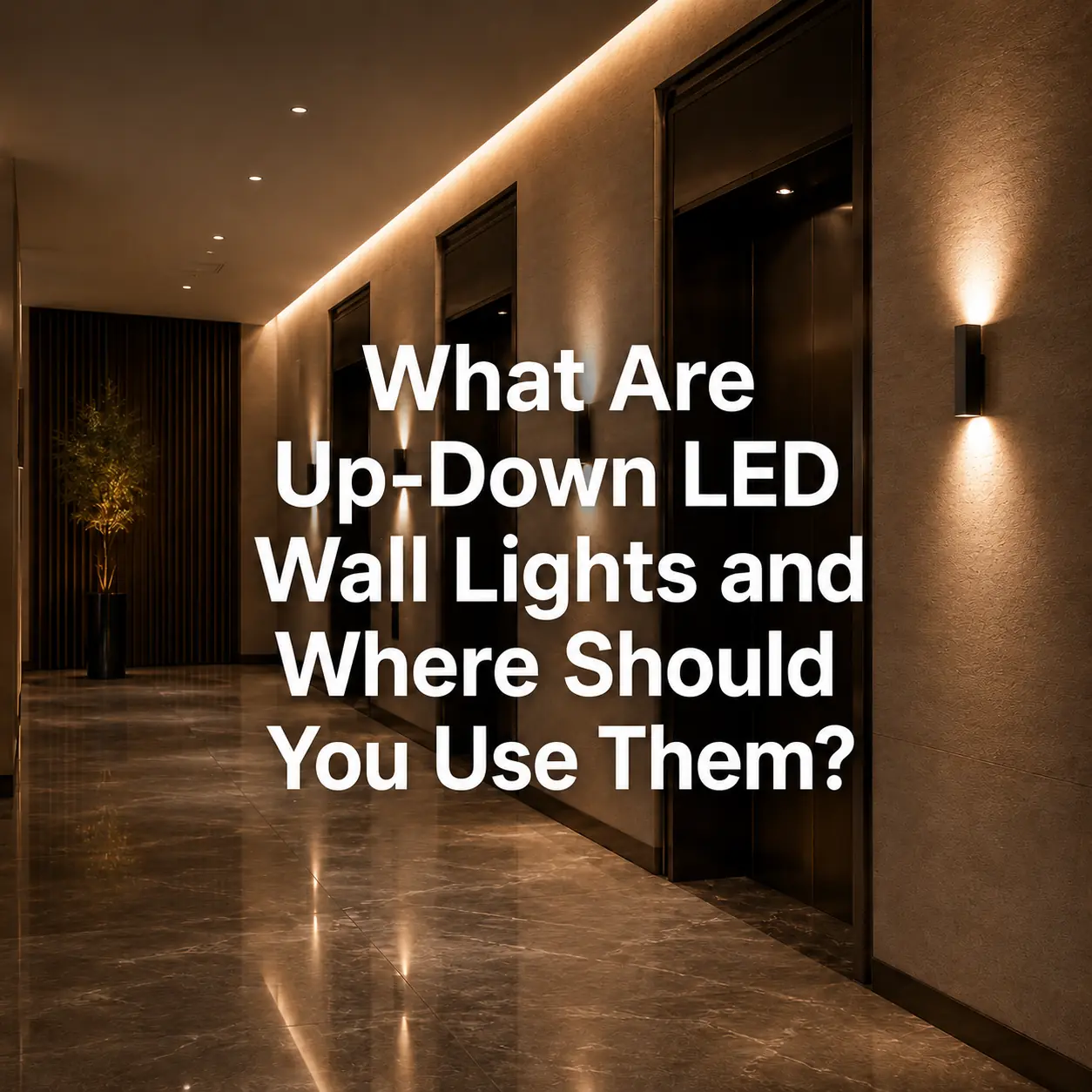 What are LED up down wall lights and where should you use them