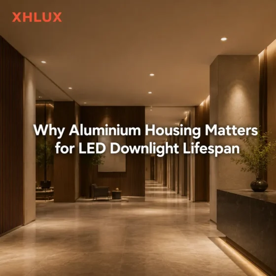 Why aluminium housing extends LED downlight lifespan