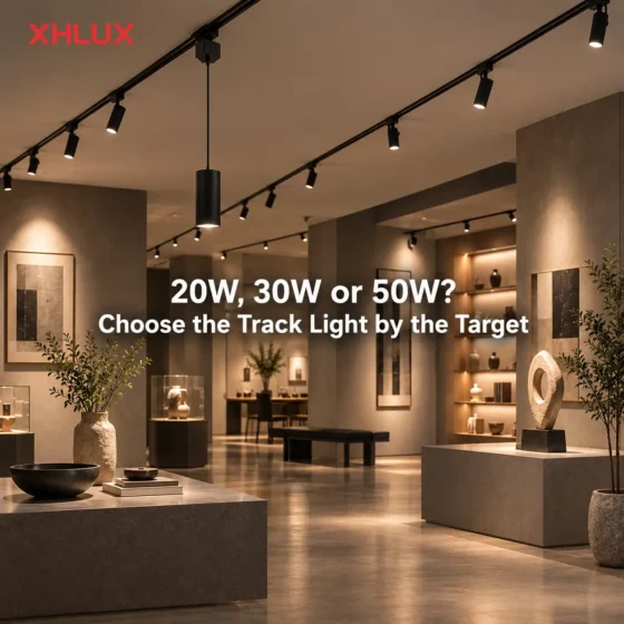 How to choose a 30W track light by target beam and distance