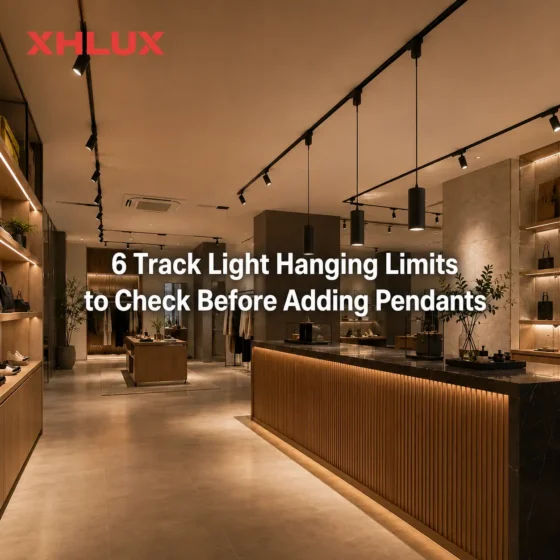 Track light hanging limits to check before adding pendant lights