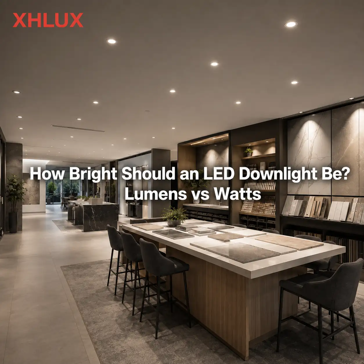 How bright should an LED downlight be in lumens