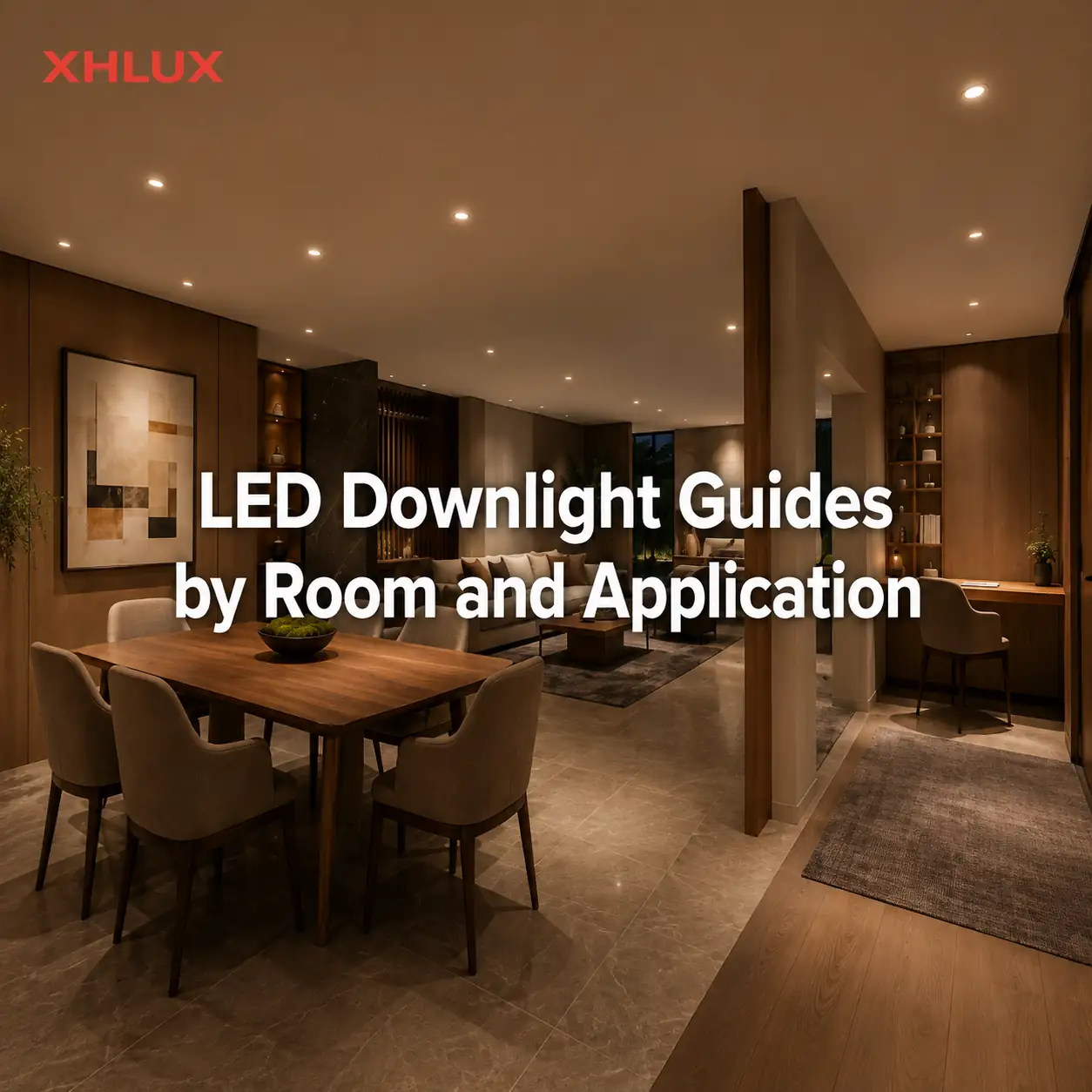 LED Downlight Guides by Room and Application - XHLUX